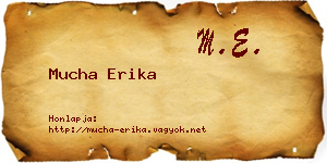 Mucha Erika névjegykártya